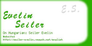 evelin seiler business card